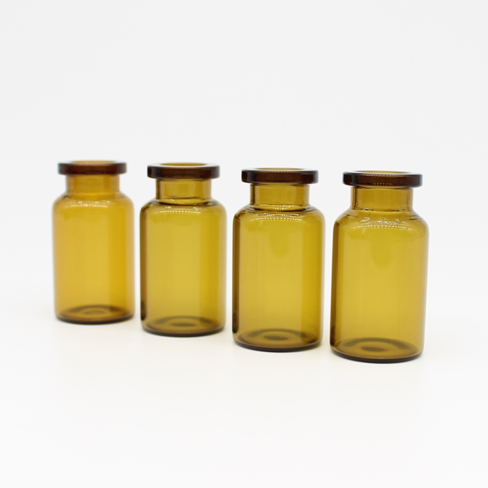 Amber or Brown Tubular Glass Bottle Vial for Injection