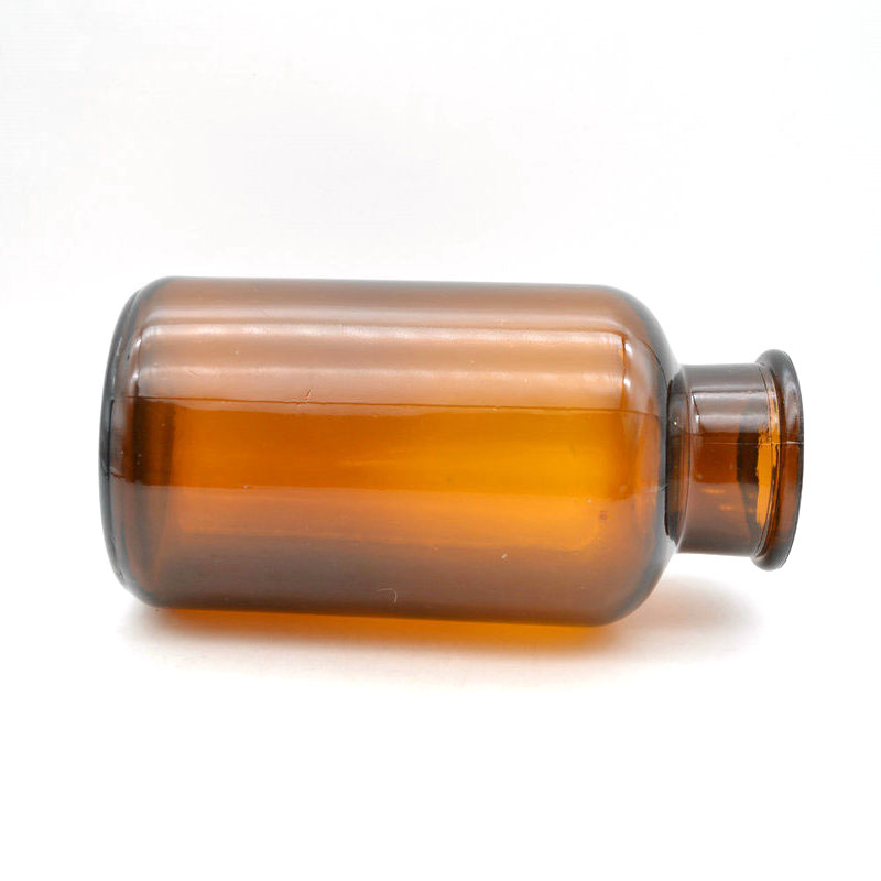 Amber wide mouth reagent bottle reagent glass bottle 500ml 1000ml lab reagent bottle