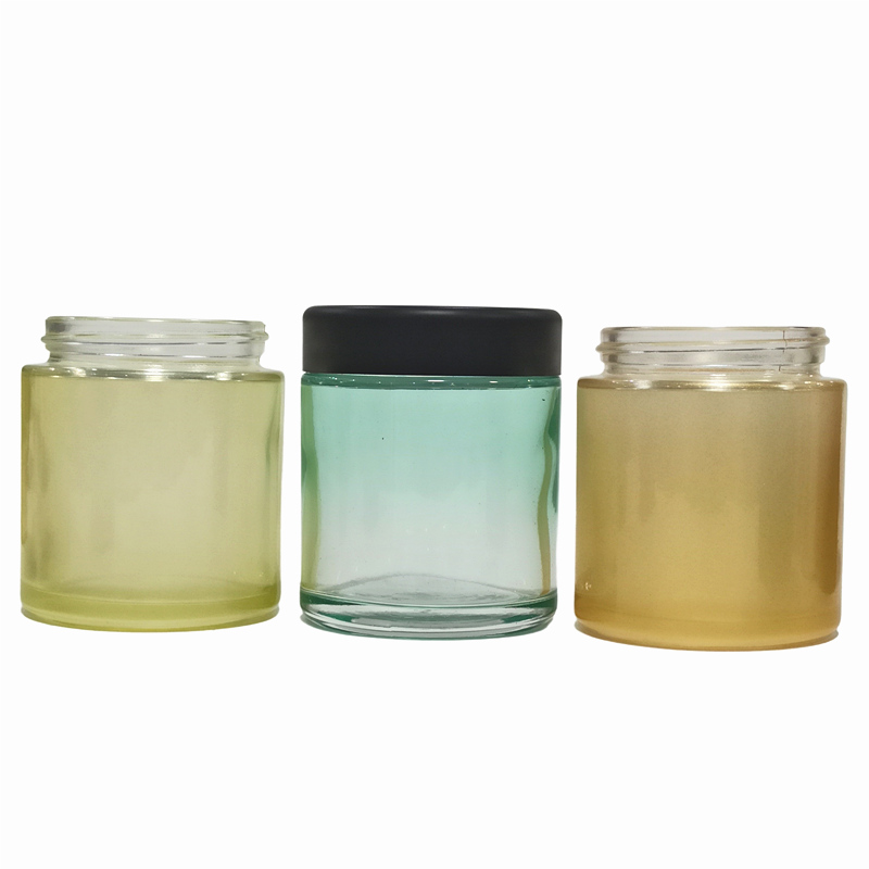 American popular styles 3oz 3 oz 4oz Glass CRC Concentrate Container square round cbd Child Proof safe Jar with child smell cap