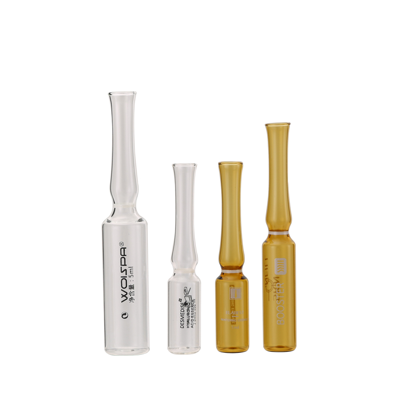 Ampoule 1ml 5ml 10ml glass bottle high quality cosmetic ampoule with screen printing