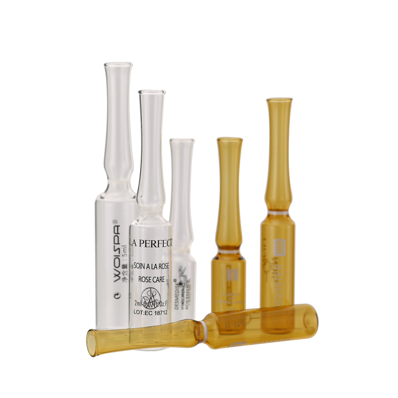 Ampoule 1ml 5ml 10ml glass bottle high quality cosmetic ampoule with screen printing