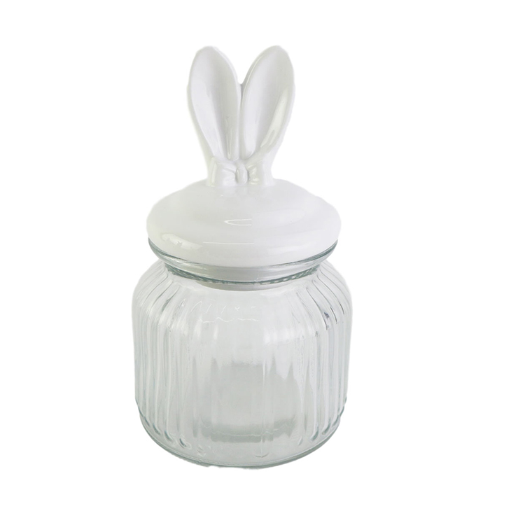 Animal shaped tableware dinnerware set bunny glass bottle