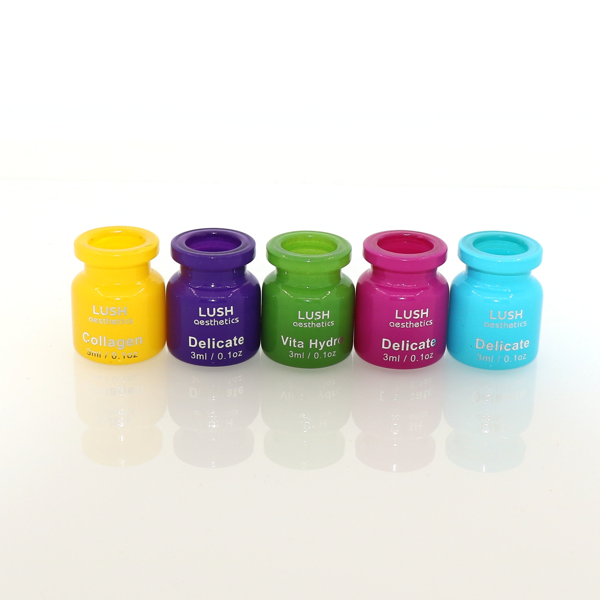 Anti aging intensive serums treatment small glass vials 5ml essence glass bottle and ampouls