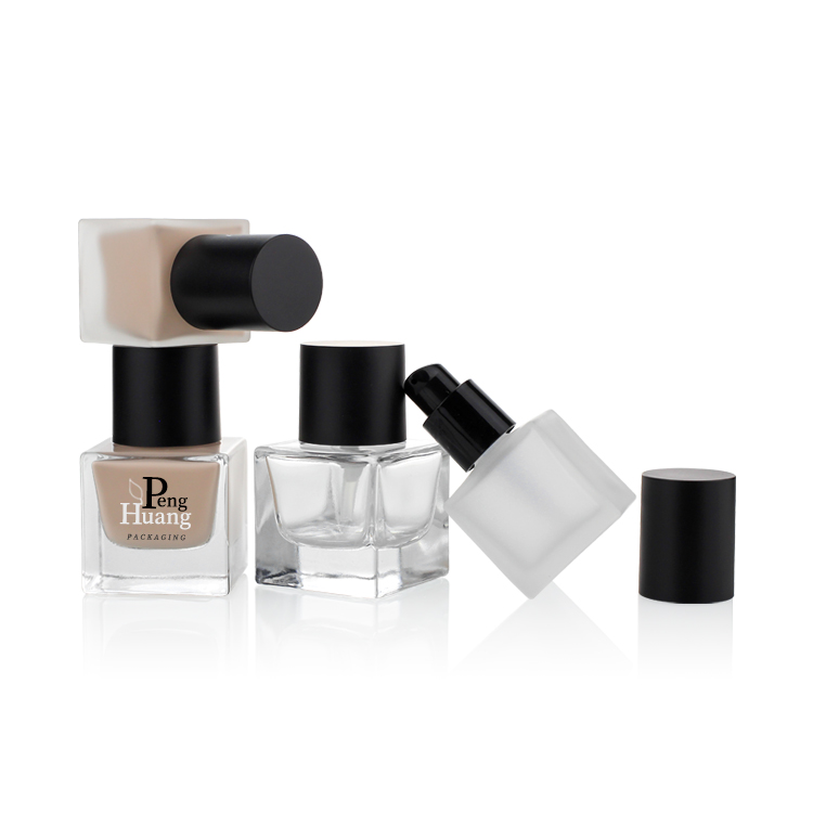 Antique 30ml Clear Glass Cream Serum Lotion Pump Bottle Foundation Bottle Liquid Foundation Glass Bottle