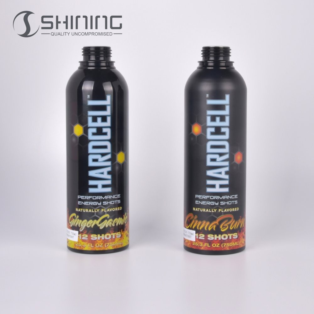 Any Color Alcohol Beverage 250ml With Plug And 500ml 1000ml Silver Wine Bottle For Vodka Screw Cap Aluminum Light Weight Bottles