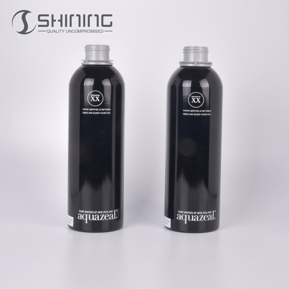 Any Color Alcohol Beverage 250ml With Plug And 500ml 1000ml Silver Wine Bottle For Vodka Screw Cap Aluminum Light Weight Bottles
