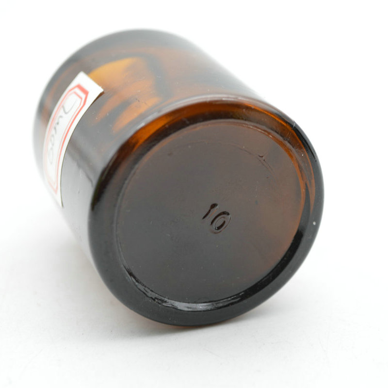 Apothecary 60ml amber glass laboratory pharmacy reagent bottle with glass stopper