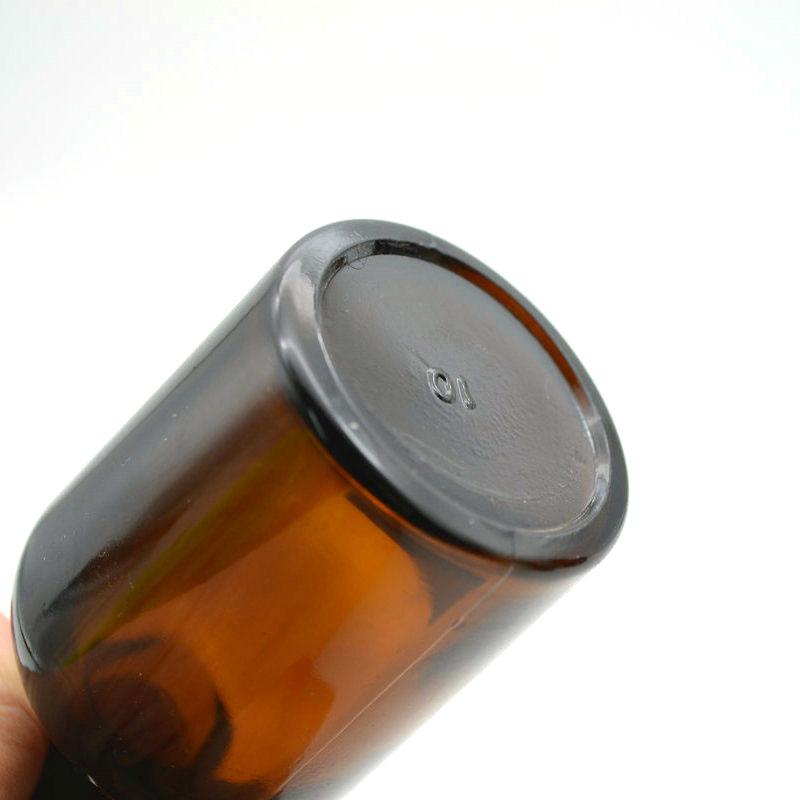 Apothecary 60ml amber glass laboratory pharmacy reagent bottle with glass stopper
