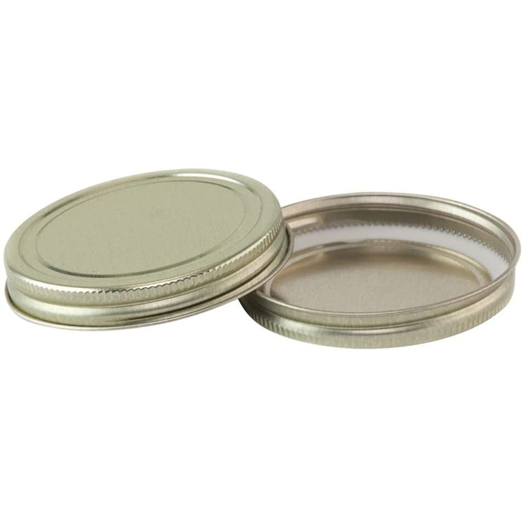 Apothecary Glass Candle Jars Holder with Silver Black Gold Tinplate Lids