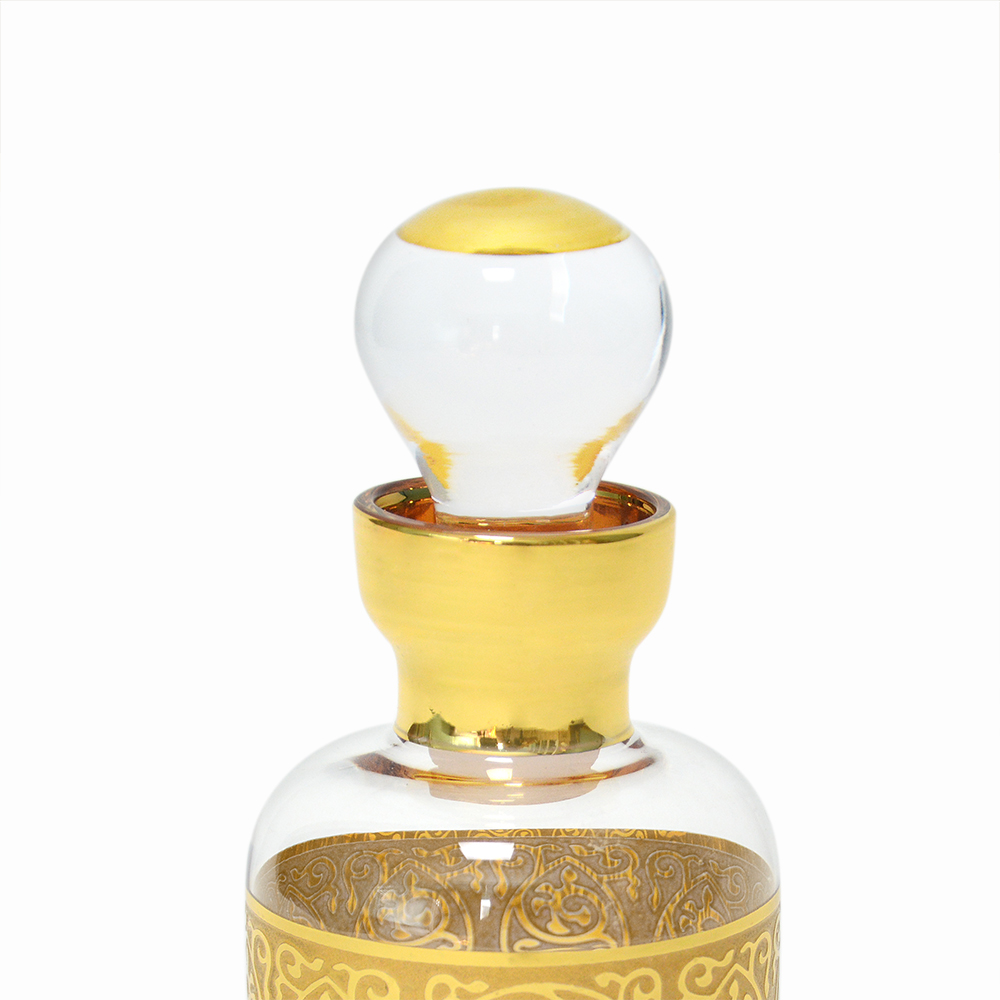 Arabic Perfume Bottle China Manufacturer of Handmade Arabic Style Hand Drawing Gold Glass Perfume Bottles