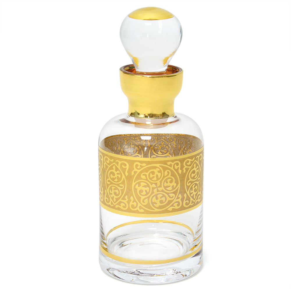Arabic Perfume Bottle China Manufacturer of Handmade Arabic Style Hand Drawing Gold Glass Perfume Bottles