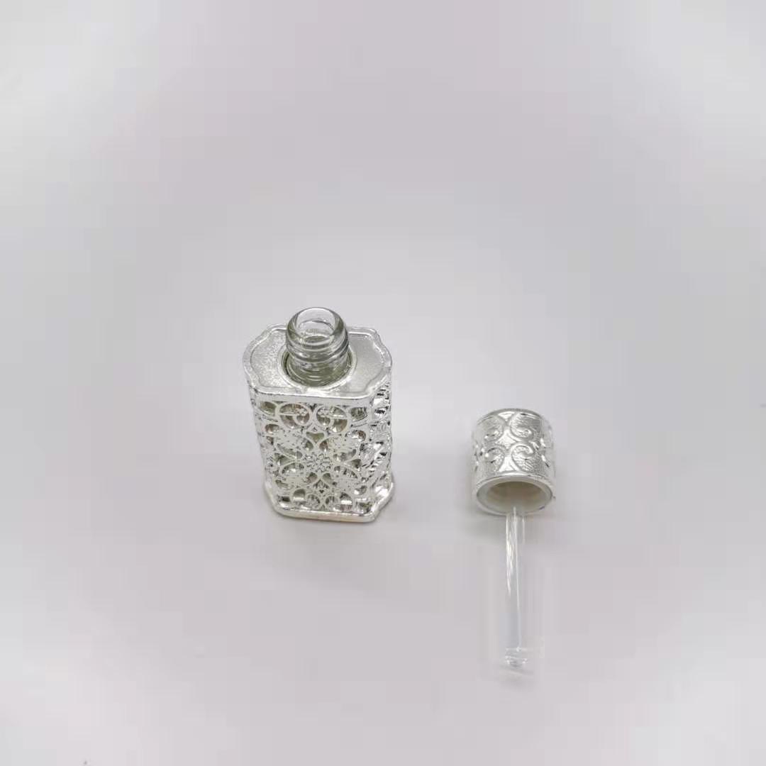 Arabic Style Zinc Glass Bottle 3ML Perfume Oil Bottle