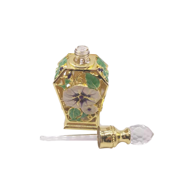 Arabic Style Zinc Metal  Bottle 12ML Oil Perfume Bottles