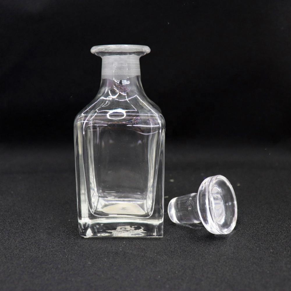 Arabic empty glass perfume bottle 150ml clear display perfume vessel for decoration