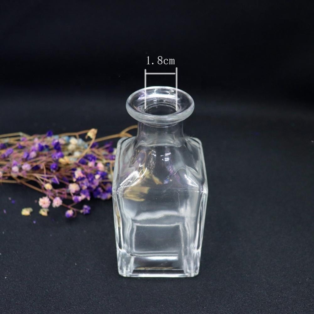 Arabic empty glass perfume bottle 150ml clear display perfume vessel for decoration