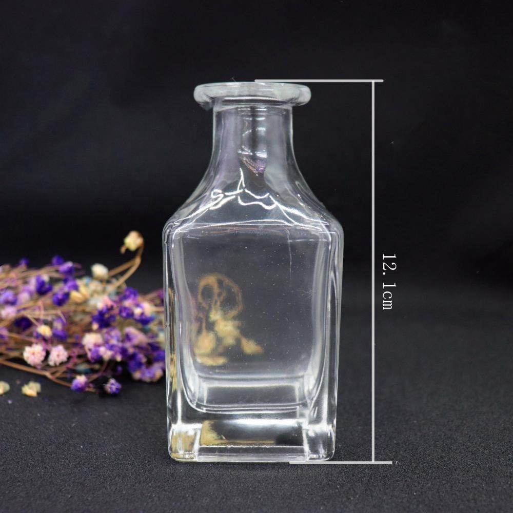 Arabic empty glass perfume bottle 150ml clear display perfume vessel for decoration