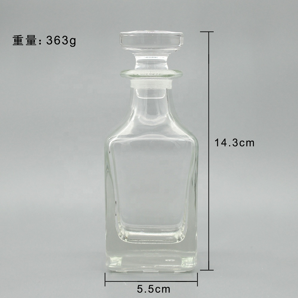 Arabic empty glass perfume bottle 150ml clear display perfume vessel for decoration