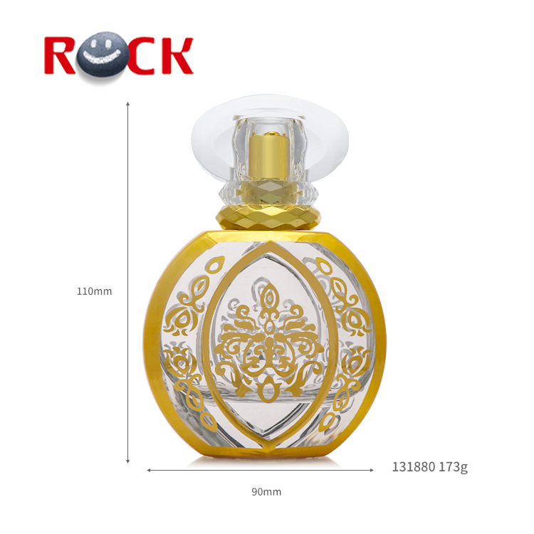 Arabic style design golden perfume bottle 50ml