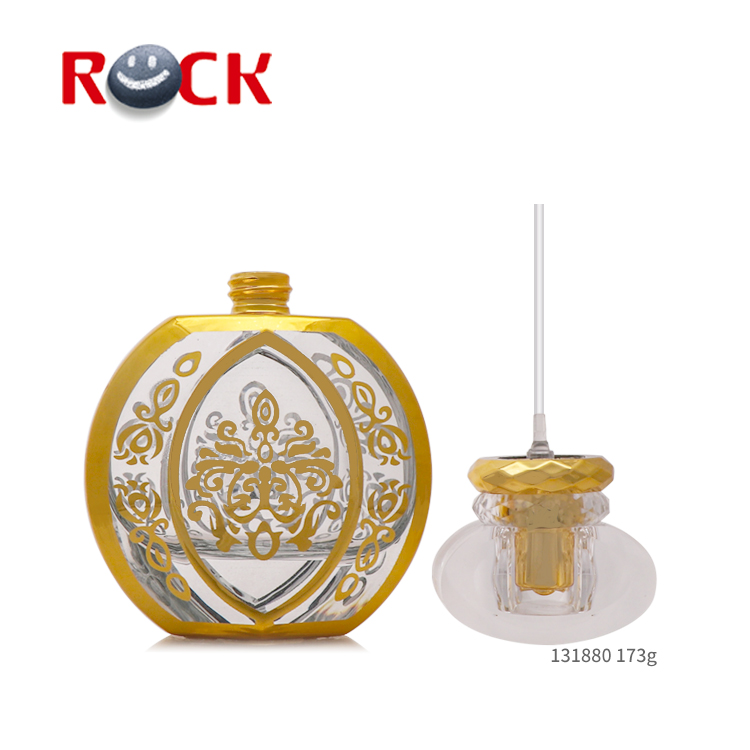 Arabic style design golden perfume bottle 50ml