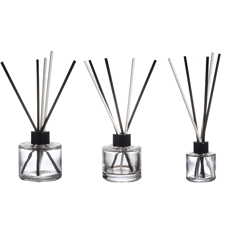 Aromatherapy Essential Oil Perfume Round Empty Reed Diffuser Glass Bottle Wholesale
