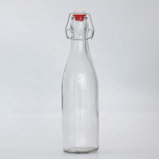 At any time to sell 500ml drink bottle /beer /milk storage bottle glass swing top bottles wholesale