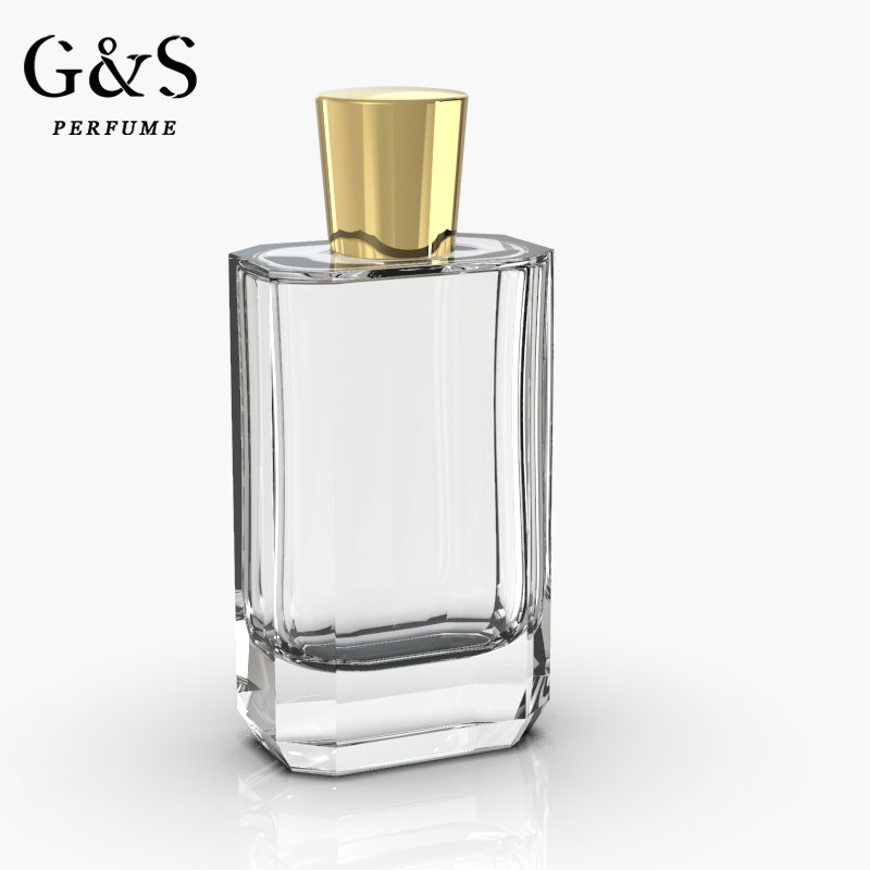 Atomizer Factory Perfume Fragrance Glass in 100ml Colored Bottle with Zinc Alloy / Plastic Cap