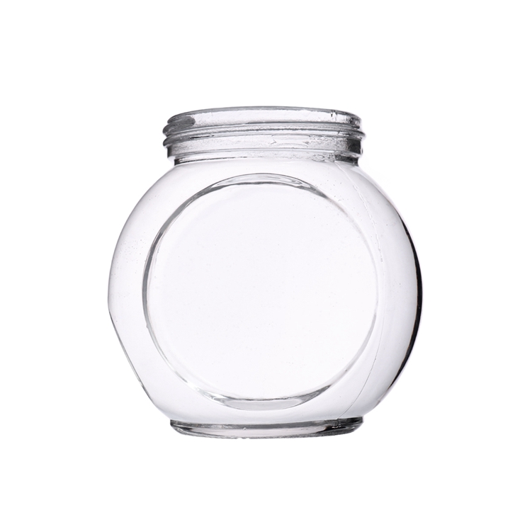 Attractive Price New Type 500ml Round Glass Sugar And Coffee Storage Jar