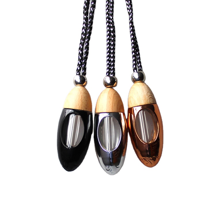Australia Hot sell Bullet Shape 10ml air freshener car perfume glass bottle with wooden lid