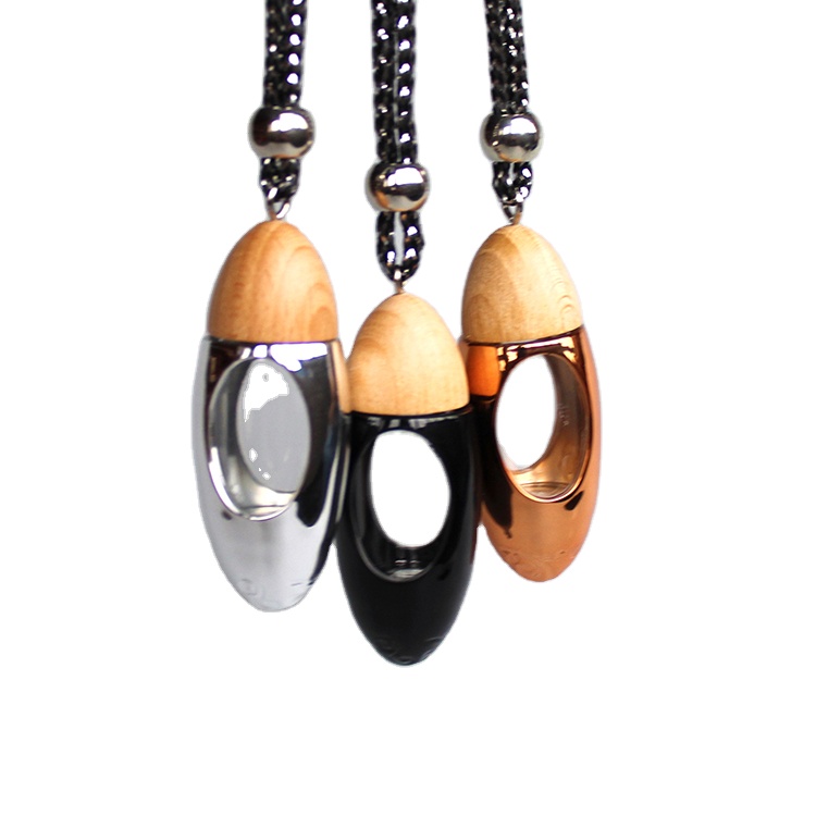 Australia Hot sell Bullet Shape 10ml air freshener car perfume glass bottle with wooden lid