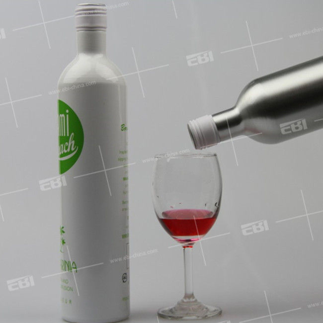 Automatic line production aluminum 250ml small bottles for olive oil