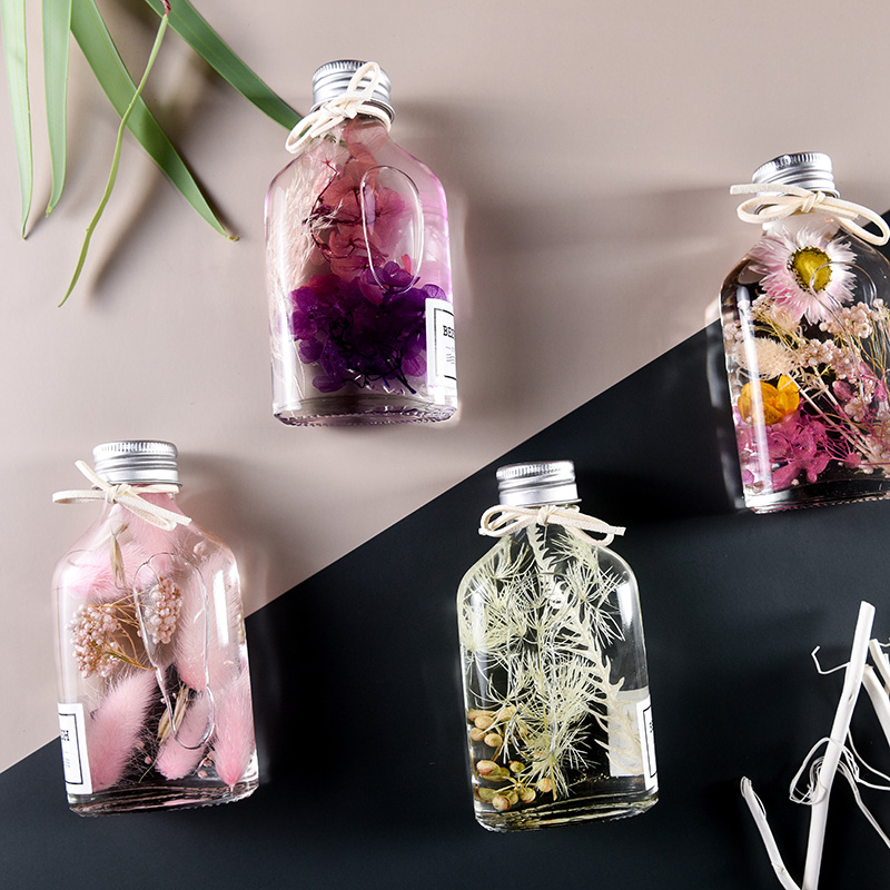 Avertan 50ml 100ml 200ml 500ml Round glass aromatherapy aroma reed diffuser bottle penicillin bottle