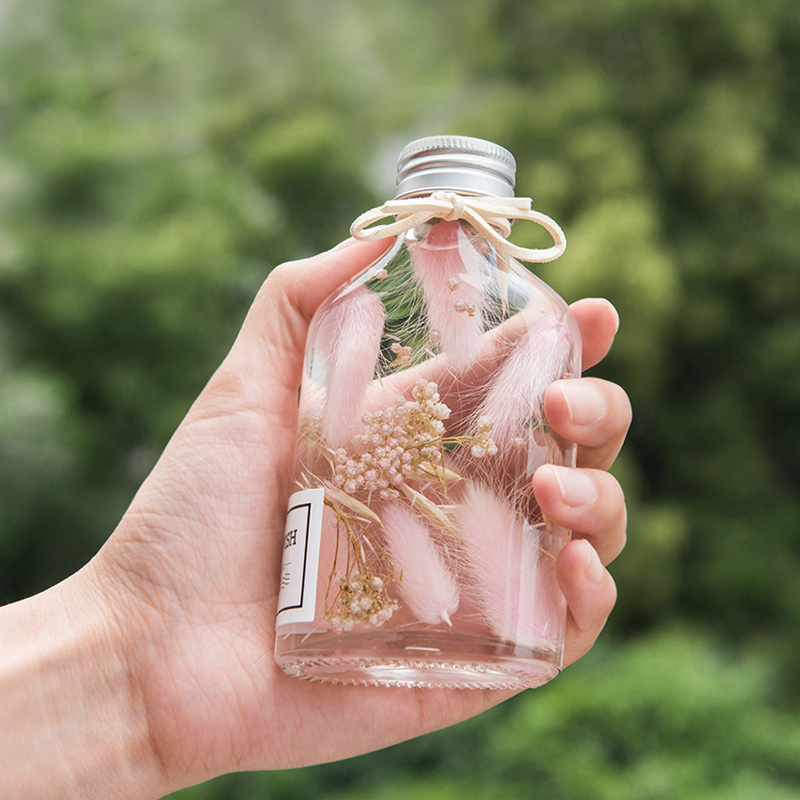 Avertan 50ml 100ml 200ml 500ml Round glass aromatherapy aroma reed diffuser bottle penicillin bottle