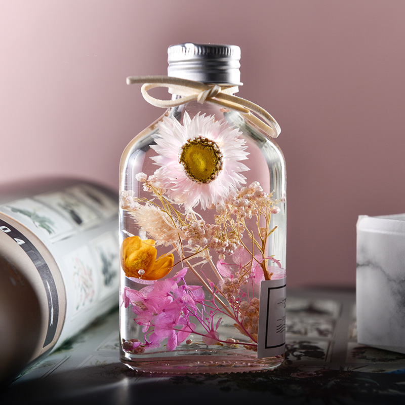 Avertan 50ml 100ml 200ml 500ml Round glass aromatherapy aroma reed diffuser bottle penicillin bottle