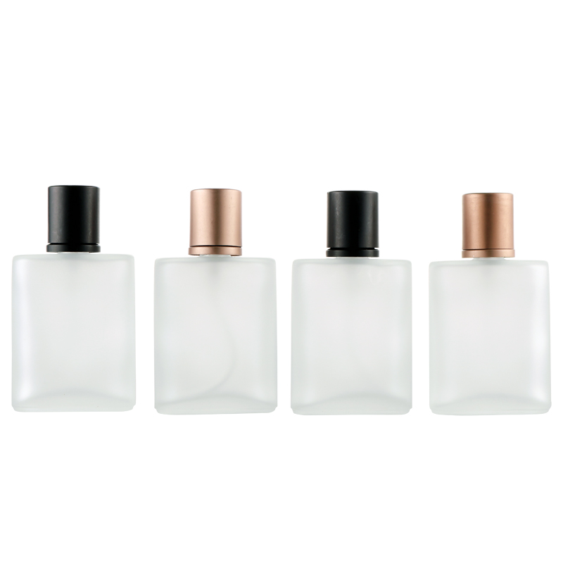 Avertan Xuzhou Hot sale 30ml 50ml100ml  Empty Atomizer Bottle 50ml  clear frosted perfume glass spray bottle New refillable flat