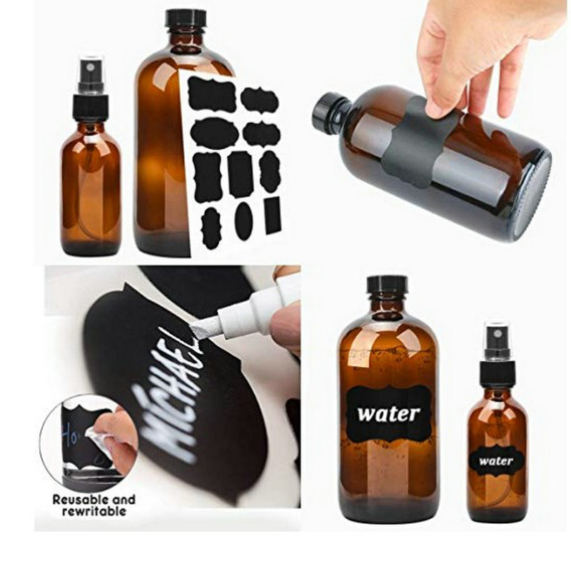 Avertan amber frosted 8oz 250ml 300ml 500ml pet round glass boston bottle with lid for shampoo