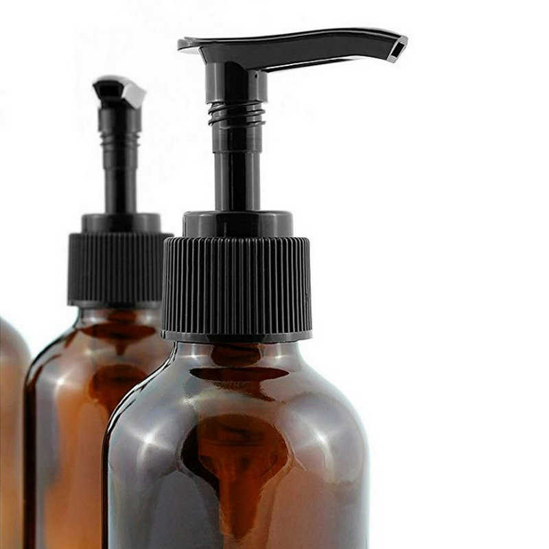 Avertan amber frosted 8oz 250ml 300ml 500ml pet round glass boston bottle with lid for shampoo