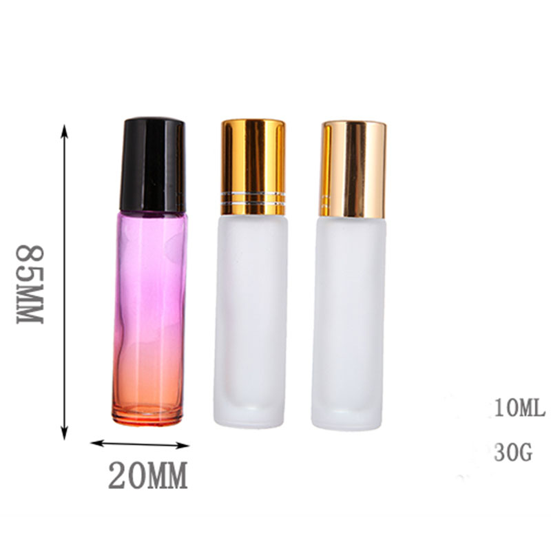 Avertan xuzhou 10ml 15ml 30ml plastic Stainless steel roller ball blue clear amber glass perfume roll on bottle