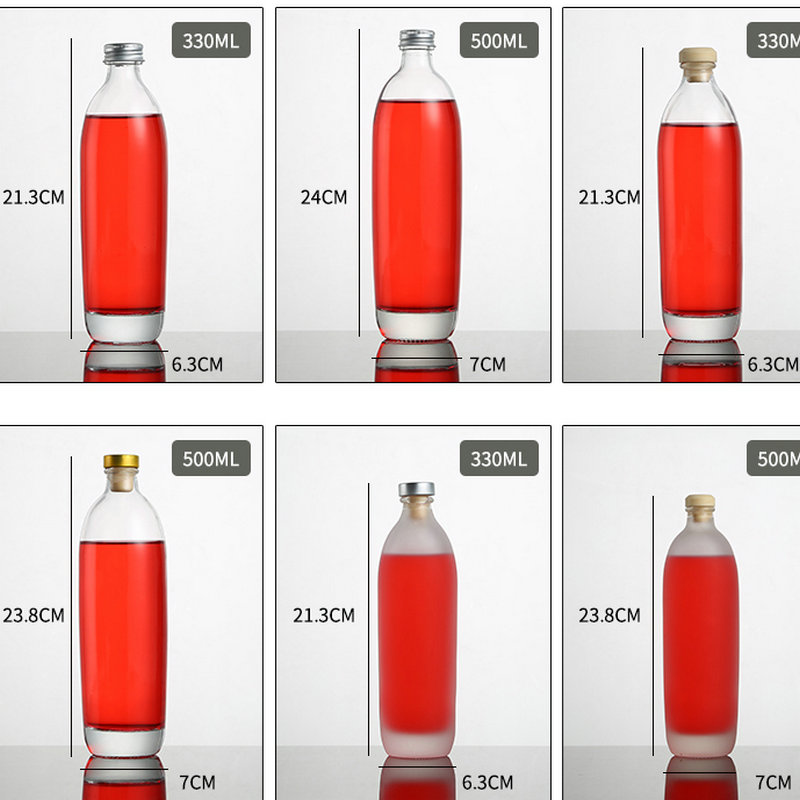 Avertan xuzhou 250ml 375ml 500ml 750ml 1000ml whiskey Vodka Spirit Glass Bottle for Liquor with cork