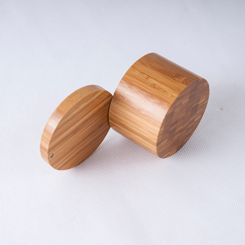 BAMBKIN bamboo storage canister jar with bamboo magntic lid salt box spice pipe box