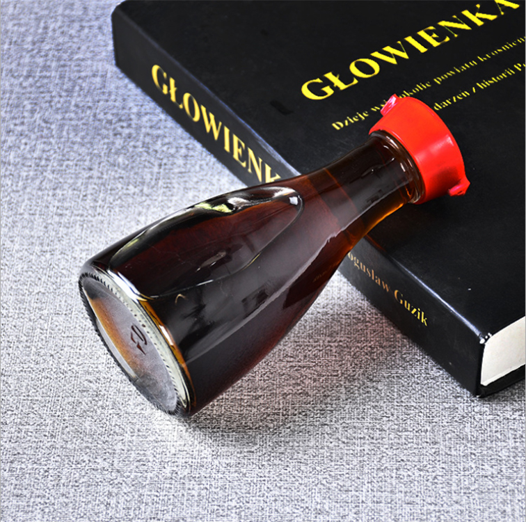 BBQ small 5oz 150ml sesame oil olive oil vinegar soy sauce glass bottle with plastic cap