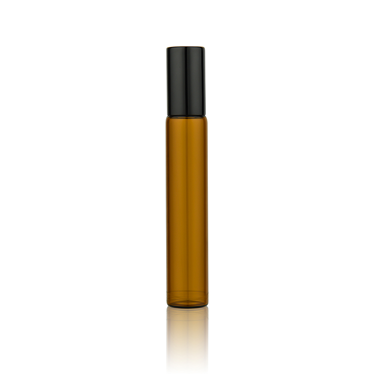 BDPAK 10ml Clear Blue Amber Essential Oil Custom Roll On Glass Bottle Popular Roller Bottles For Perfume