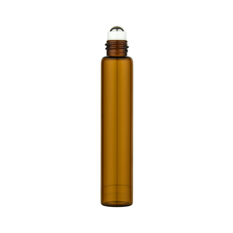 BDPAK 10ml Clear Blue Amber Essential Oil Custom Roll On Glass Bottle Popular Roller Bottles For Perfume