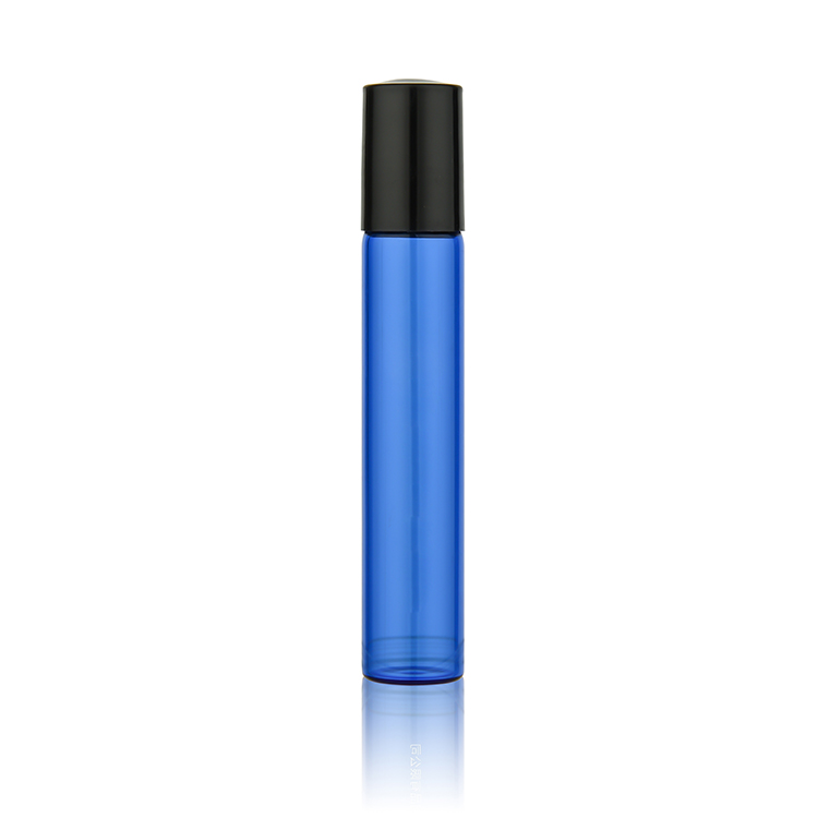 BDPAK 10ml Clear Blue Amber Essential Oil Custom Roll On Glass Bottle Popular Roller Bottles For Perfume