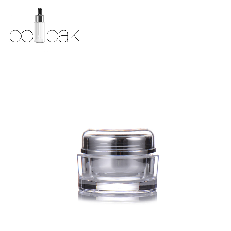 BDPAK 15 30 50 ml Round Charming acrylic Cream Jar Cosmetics Packaging Containers