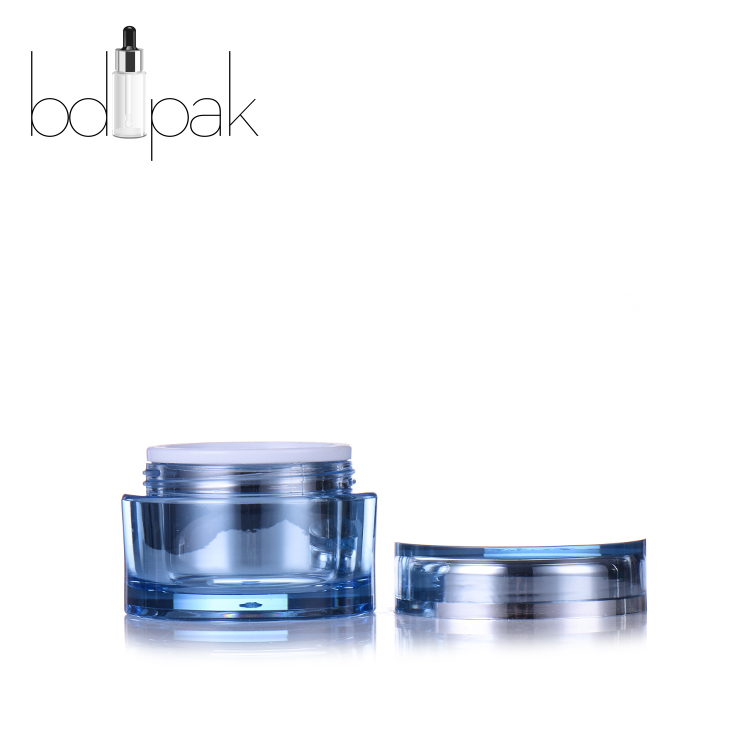 BDPAK 30g 50g Empty Matte Silver Cream Jar Facial Care Cosmetic Cream Jar