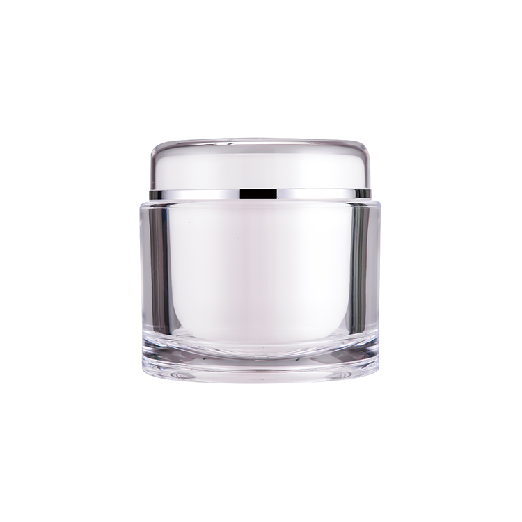 BDPAK 30ml PP Small Acrylic Cosmetics Cream Empty Jar Plastic Cream Jar Unlimited Quantity in Stock White Cosmetic Packaging