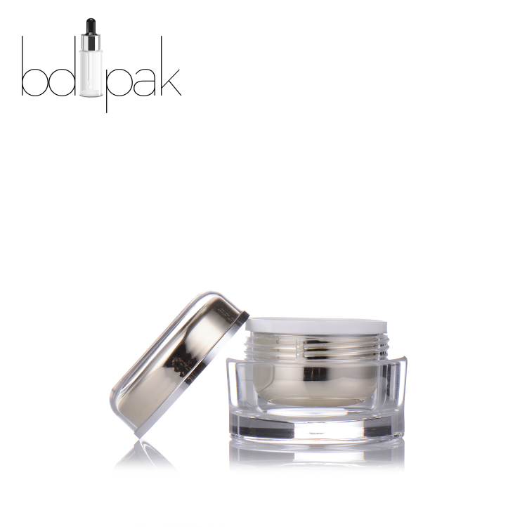 BDPAK Cheap Empty Low Profile Jar Skin Care Cream Plastic