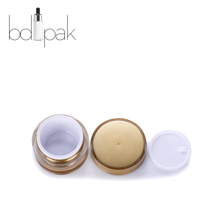 BDPAK Gold Luxury Cosmetic Packaging 30ml Plastic Jars