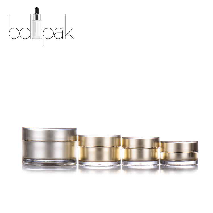 BDPAK Gold Luxury Cosmetic Packaging 30ml Plastic Jars