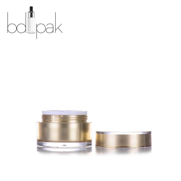 BDPAK Gold Luxury Cosmetic Packaging 30ml Plastic Jars